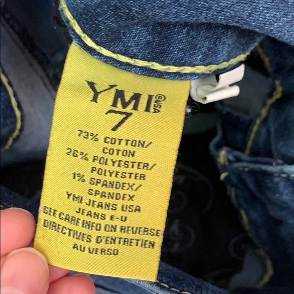 YMI Blue Denim High Waisted Shorts - Picture 10 of 11